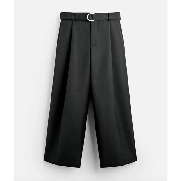 Zara Nanushka Men Dress Pants EU 40 US 31Gray Wool Trousers Pleated 6395/551 NWT - Picture 4 of 16